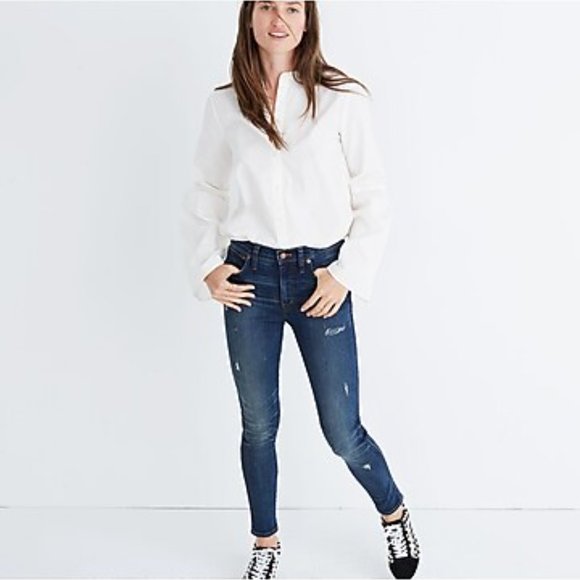 Madewell Denim - Madewell 9" High-Rise Skinny Jeans: Distressed Edition | Sz 26